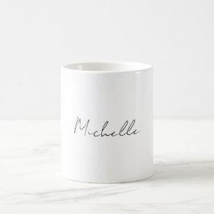 Mug Professionnel Simple Moderne Minimaliste Blanc