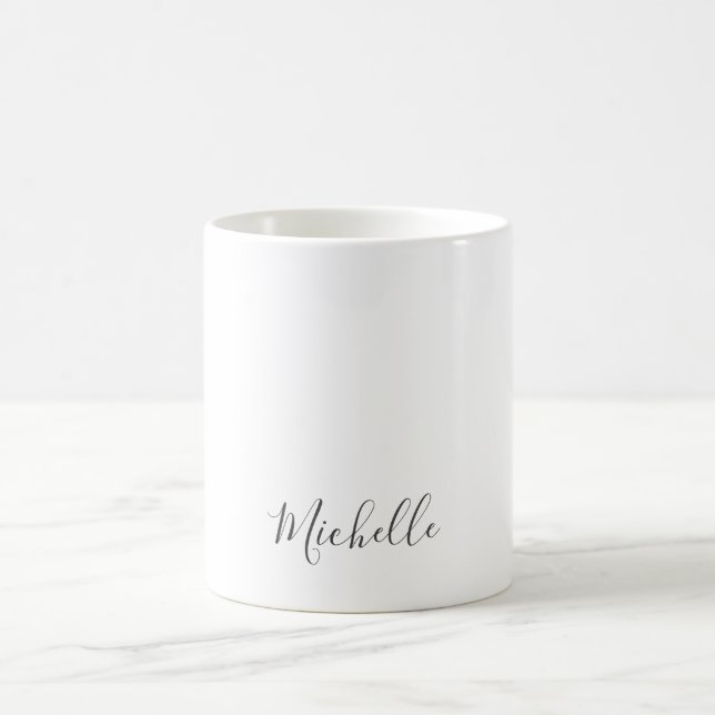 Mug Professionnel Unique Classique Simple Votre Nom (Centre)