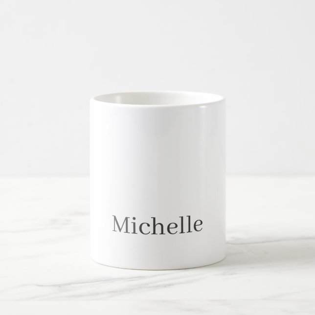 Mug Professionnel Unique Classique Simple Votre Nom (Centre)