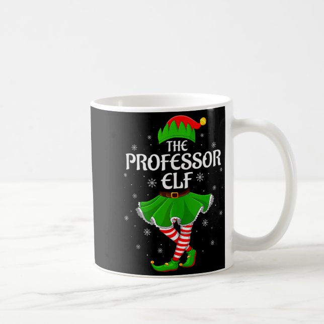 Mug Professor Elf Christmas Family Girls Women Elf Squ (Droite)