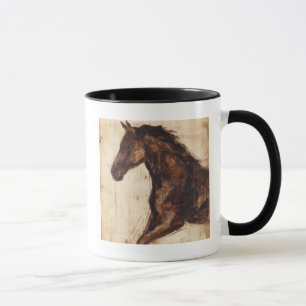 Mug Profil de cheval sauvage Brown