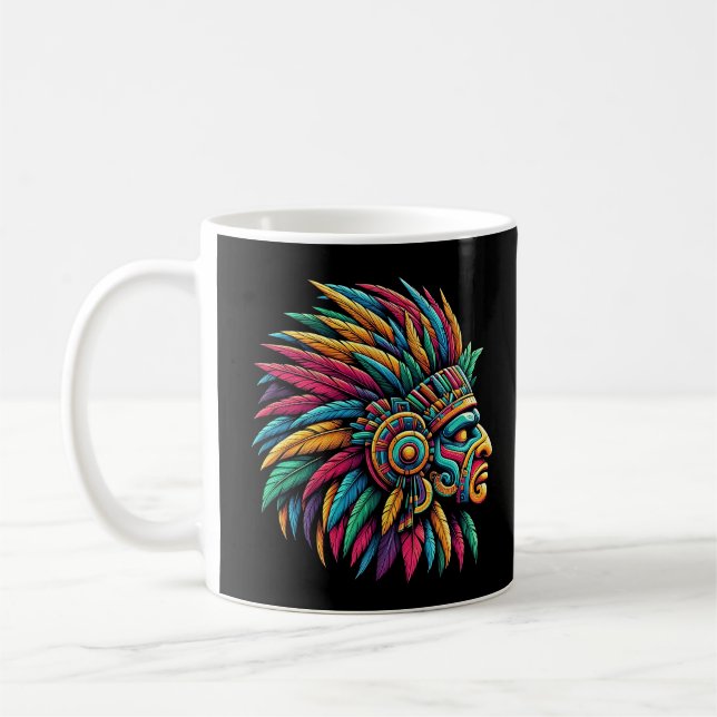 Mug Profil de guerrier maya aztèque (Gauche)