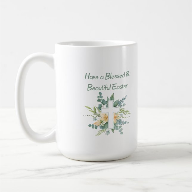Mug Profitez d'une Sainte et Belle Pâques sur une (Gauche)