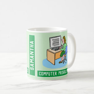 Mug Programmateur D'Ordinateur Féminin Avec Le Choix D