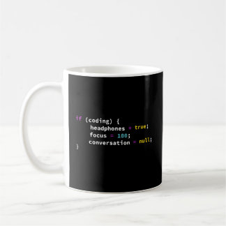 Mug Programmation Plaisanterie Si Coder Casque Program