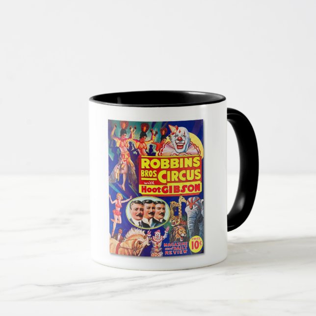 MUG PROGRAMME CIRCUS DES ANNÉES 1930 COUVRIR L'ART (Devant droit)