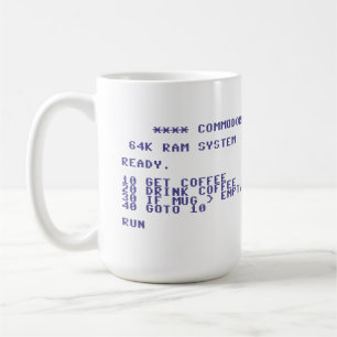 Mug Programme de base de café de boissons du commodor