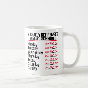 Mug Programme de retraite personnalisé amusant