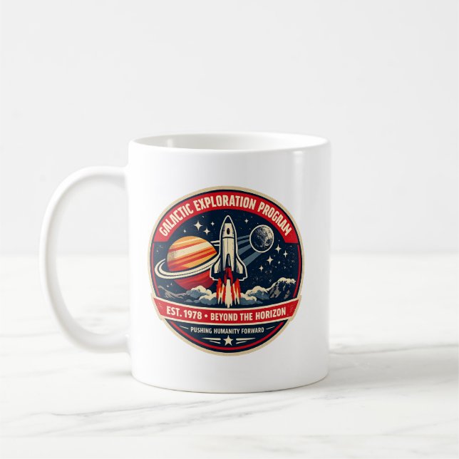 Mug Programme d'exploration galactique Mission spatial (Gauche)