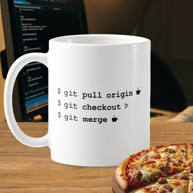 Mug Programmeur - Café Et Pizza (Créateur téléchargé)
