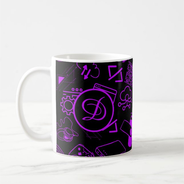 Mug programmeur informaticien codage technologie viole (Gauche)