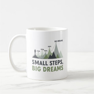 Mug Progrès vers l'objectif du grimpeur de montagne in