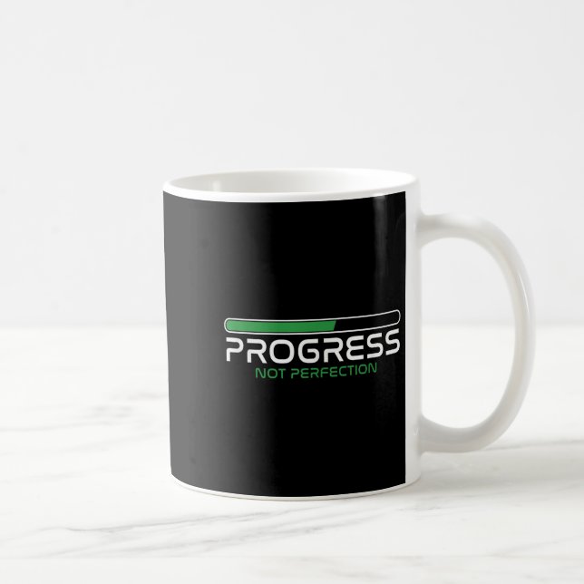 Mug Progress Not Perfection _ Motivation Insration  (Droite)