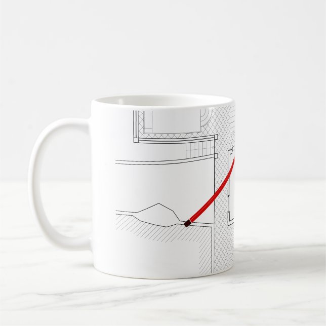 Mug Projet architectural, dessin, architectes (Gauche)