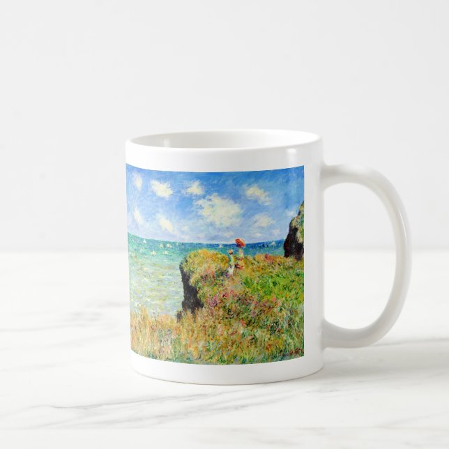Mug Promenade de Clifftop chez Pourville par Claude (Droite)