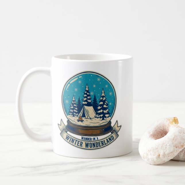 Mug Promenez-vous dans un pays des merveilles en hiver (Avec donut)