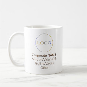 Mug Promo Brown de vision du logo rond de l'entreprise