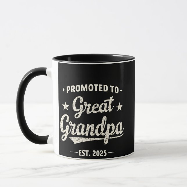 Mug Promoté pour le cadeau de famille Great Grand-père (Gauche)