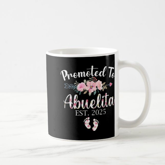 Mug Promoted To Abuelita 2025 First Time New Grandma P (Droite)
