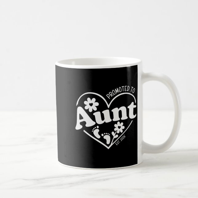 Mug Promoted To Aunt Est. 2026 New Aunti Pregnancy Ann (Droite)
