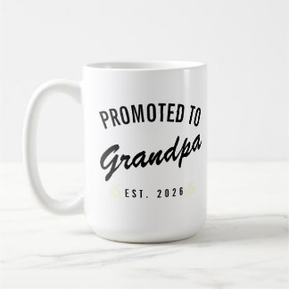 Mug Promoted to Grandpa Est. 2026