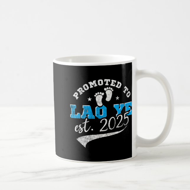 Mug Promoted To Lao Ye Est 2025 Proud New Grandpa Vint (Droite)