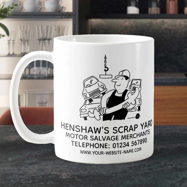Mug Promotion de l'entreprise de triage de récupératio (Créateur téléchargé)
