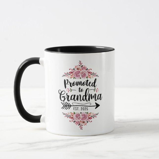 Mug Promu À Grand-Mère 2025 Faire-part De Grossesse (Gauche)