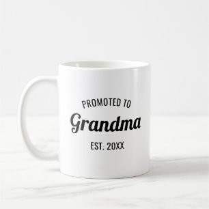 Mug Promu à Grand-mère Est. 2025 Personnalisé