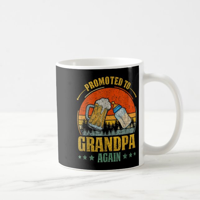 Mug Promu À Grand-Père À Nouveau - Drôle Attente Famil (Droite)