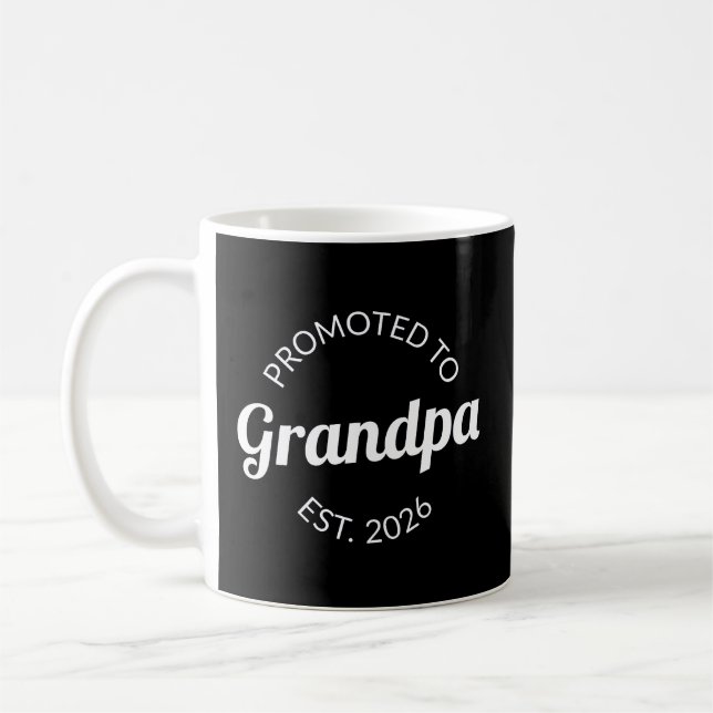 Mug Promu À Grand-Père Est. 2026 I (Gauche)