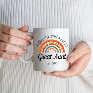 Mug Promu À Great Tante Est 2025 Première Maman