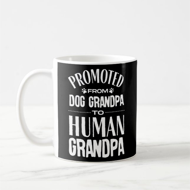 Mug Promu de grand-père de chien à grand-père humain  (Gauche)
