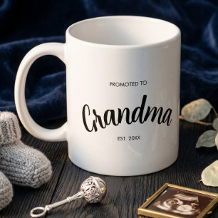 Mug Promue Grand-mère Année Personnalisée Blanc