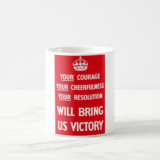 Mug Propagande britannique de 2ÈME GUERRE MONDIALE (Centre)