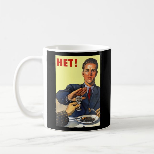 Mug Propagande De L'Ussr Russe Soviétique Pas D'Alcool (Gauche)