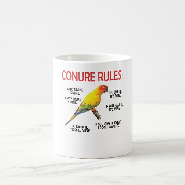 Mug Propriétaire de la ferme Perroquet d'Oiseau d'Oise (Centre)