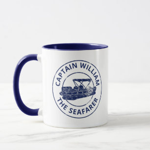Mug Propriétaires de bateaux Pontoon personnalisés sty