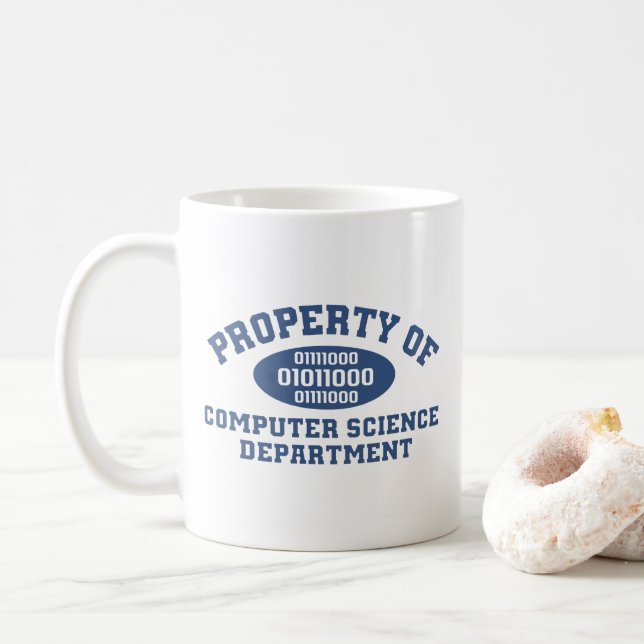 Mug Propriété Du Département Informatique (bleu) (Avec donut)