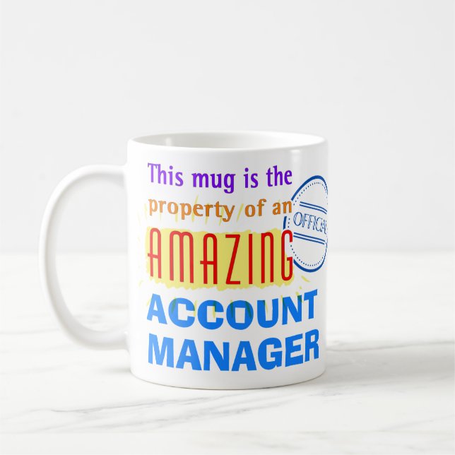 Mug Propriété d'un gestionnaire de comptes Extraordina (Gauche)