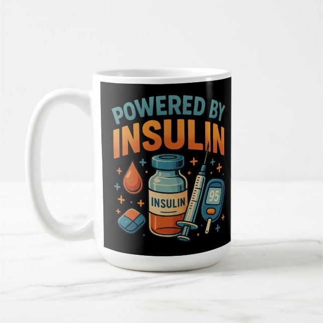 Mug Propulsé par Insuline Diabète Sensibilisation Cita (Gauche)