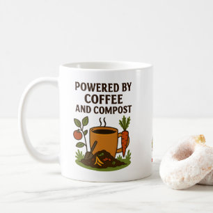Mug Propulsé par le café et le compost @TLCInTheGarden