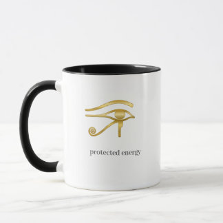 Mug Protect Your Energy Horus Eye Egyptian Symbol Desi