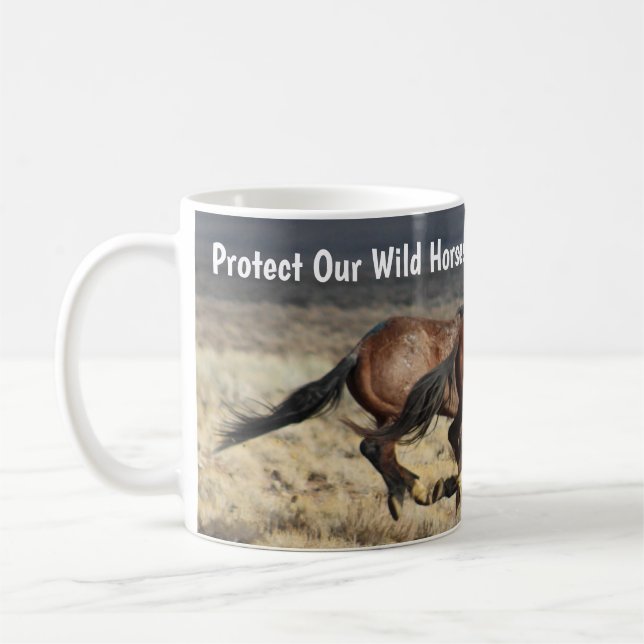 Mug Protéger nos chevaux sauvages quand ils bougent (Gauche)