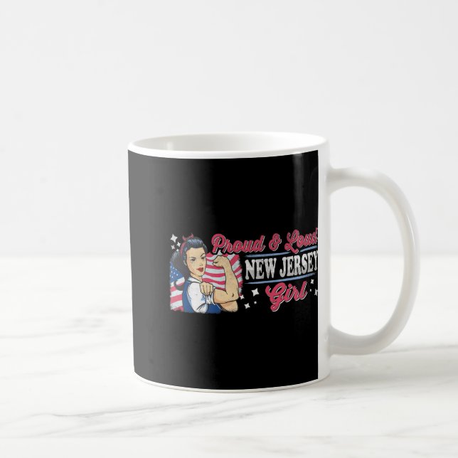 Mug Proud &amp; Loud New Jersey Girl Proud American Wo (Droite)