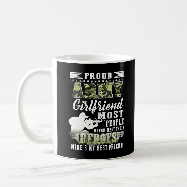 Mug Proud Army Girlfriend Most People  (Gauche)