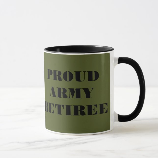 Mug Proud Army Retiree (Right)