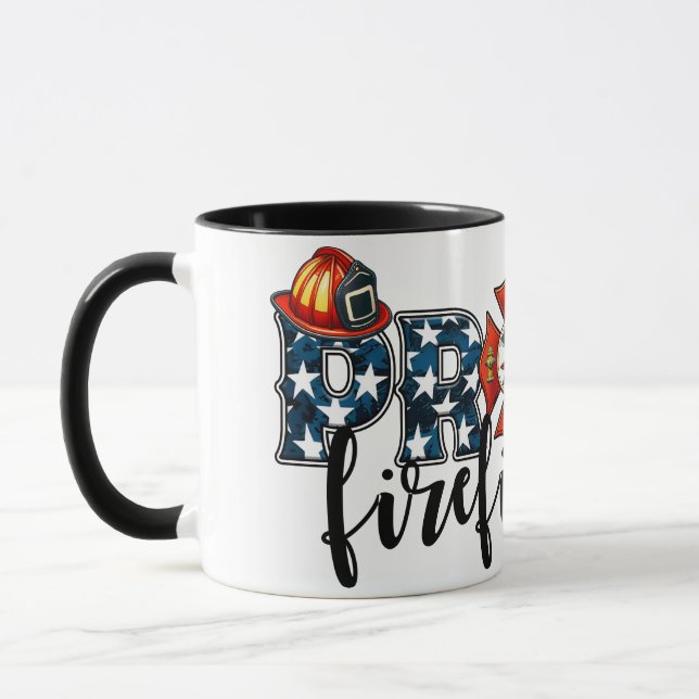 Mug Proud Fire Department – Patriotic Firefighter “PRO (Gauche)