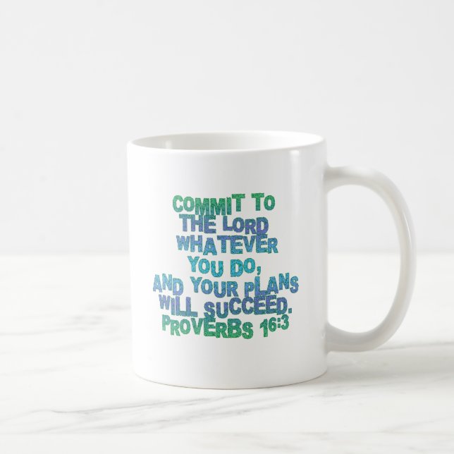 Mug Proverbes 16:3 (Droite)