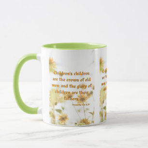 Mug Proverbes 17:6 KJV Bible Écriture Pic Deux Tons